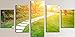 Produktbild obella New Top Art Wand Leinwand Prints 5 Stück || Forest Path Landschaft || modernes Poster Öl Gemälde Prints und Bilder Foto Bild Wall Art Prints auf Leinwand painting für Home Schlafzimmer Wohnzimmer Decor – Rahmenlose Christmas Gifts