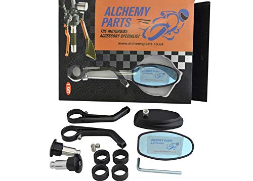 Haute Qualité Embout Guidon Miroirs - Aluminium Usiné CNC - Paire