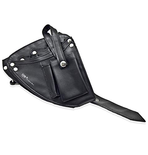 Tracolla porta attrezzi nera speciale per parrucchiere (forbici, coltelli, ecc.) alta qualità dimensione compatta IJS by DoriBell 1