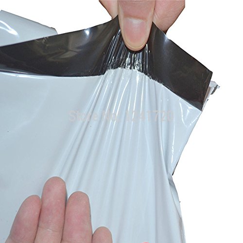 Tamper Proof Plain Security Courier Bags Envelopes Pouches 60 Micron with SealKing Tape POD Jacket (7x10-100 pcs)