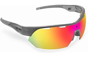 SIROKO Gafas de sol ciclismo K3s Barcelona Gris Plata Hombre y Mujer