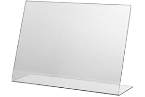 Displaypro 10x A4 Landscape Acrylic Poster Menu Holder Lean to Perspex Leaflet Display Stands - Free Shipping!