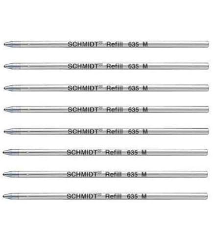 Jaymo Ricariche Standard D(D1) 67 Mm - 6 Penne A Sfera Nero - Sostitutive Per Cross 8518 E Schmidt 635 - 5
