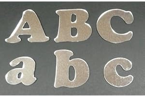 Derwent Laser Crafts Acrylic Mirror Letters 5cm Upper and Lower Case Easy Fixing