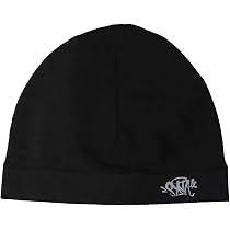 Syna World Skull Cap, Central CEE Beanie Running Hat - Black