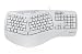 Produktbild Perixx PERIBOARD-512IIW, Ergonomic Split Keyboard - Updated Version - USB - Natural Ergonomic Design - Recommended with Repetitive Strain Injuries RSI User - White - US English Layout