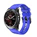 Produktbild Saingace(TM) Kompatibel Garmin Fenix 5X Plus Armband, 26mm Silikon Ersatzarmband Fitness Uhrenarmband Sportarmband Sport Ersatz Strap Silikonarmband Sport Band für Garmin Fenix 5X Plus (Blau)