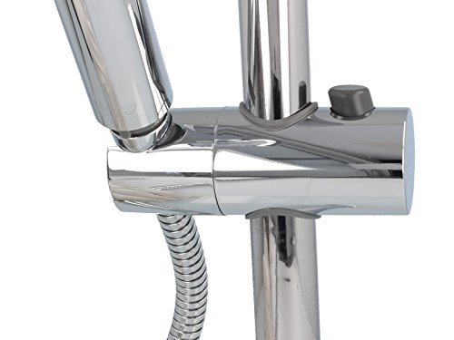 tecuro Universal – Gleiter Schieber Brausehalter für Wandstange 20,5 mm - 3