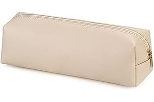 Trousse à crayons JJiaoLinin, cuir synthétique, design fin, fermeture éclair, adaptable pour sacs de rangement, trousse de maquillage, étudiants, enfants