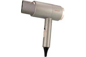 JOCCA - Składana suszarka do włosów z dyfuzorem i grzebieniami w zestawie/moc 2000 W/silnik prądu stałego/3 temperatury i 2 prędkości/dyfuzor i 2 grzebienie