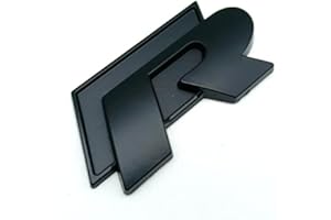 RICHARD'SJDM Golf R Emblem for Golf R Golf R-line GTI Trunk Emblem (Black)