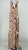 Produkt: Kleider Abendkleider H-yw HYW Pailletten-Wandteppich Sexy Pailletten-Kleid V-Ausschnitt,B,M