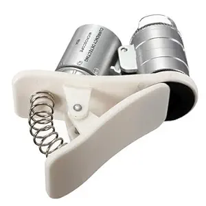 Generic 60X Zoom Mini Uv Led Microscope Magnifier Micro Lens Currency Detect