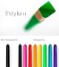 Produktbild Estylo Capacitive Stylus MADE AUS HOLZ *LILA/ PURPLE* für iPad - hält per Magnet/ magnetisch