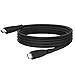 Produktbild USB-C auf USB-C Ladekabel, Fiveboy USB 3.1 Gen 2 Typ C Stecker auf männliches Kabel (6,6ft / 2m) mit Stromversorgung und Schnelle Aufladung - Schwarz