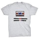 Producido en el Reino Unido Viper 13 Cassette Reasons Why You Can\'t Stop The Future T-Shirt (Grey, 4XL)