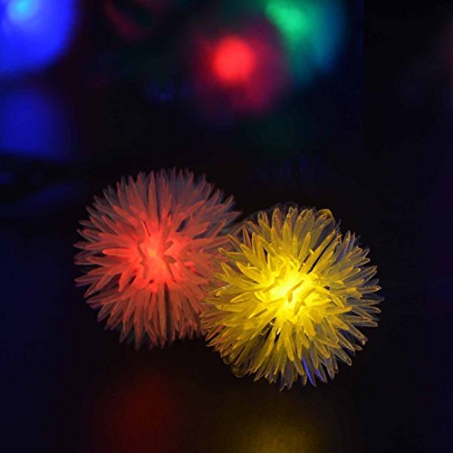Gearmax® Bunte 20er LED Solar Lichterkette Außen Beleuchtung Deko 4,8 Meter für Garten Rasen Bar Verein Hochzeit Valentinstag Weihnachten - 2