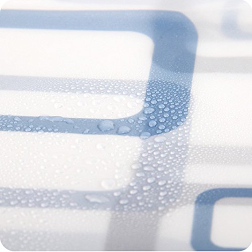 Wasserdicht Duschvorhang Waterproof Shower Curtain ( Size: 180 x 220 cm ) HuaForCity® Duschvorhang Wasserdicht Anti schimmel Anti Bakteriell Waschbar Badezimmer Vorhang Frost Wasserdicht Duschvorhang Schön Runverwechselbar Badezimmer Vorhang Bunt Shower Curtain Liner mit Schwarze Rahmen Muster - 5