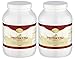 Produktbild Spar Pack 2x PROTEIN 4 PLUS - (24,95€/Dose!) - Made in Germany! 2000g Vanille, Laktosefrei! Aspartamfrei! Glutenfrei! 3 Komponenten Eiweiß: Whey/Soja/Ei - Fettverbrennung/Diät & Muskelaufbau inkl. BCAA - Fatburner - VITACONCEPT