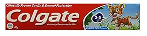 TGC Colgate Kids Toothpaste - 40 g (Bubble Fruit) 2-5 Years