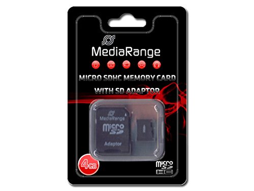 Preisvergleich Produktbild MediaRange SDHC 4GB Speicherkarte mit MicroSD Adapter