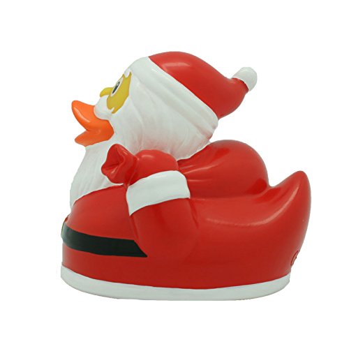 LiLaLu 8,5 cm Santa Duck Spielzeug (Mehrfarbig) - 2