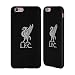 Produktbild Offizielle Liverpool Football Club Grau Liver Bird Schwarz Rückseite Handyhülle Aus Leder Für Apple iPhone 6 / 6s