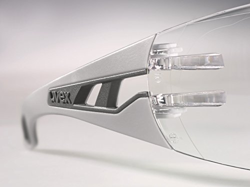 uvex Schutzbrille pheos supravision excellence klar hellgrau/grau kratzfest beschlagfrei – Sicherheitsbrille, Arbeitsschutzbrille - 2