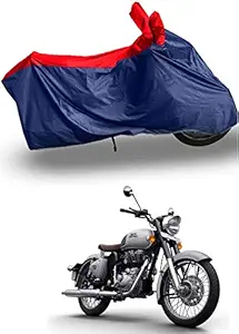 RiderShine Bullet Blue Red/Bike Cover for Classic 350