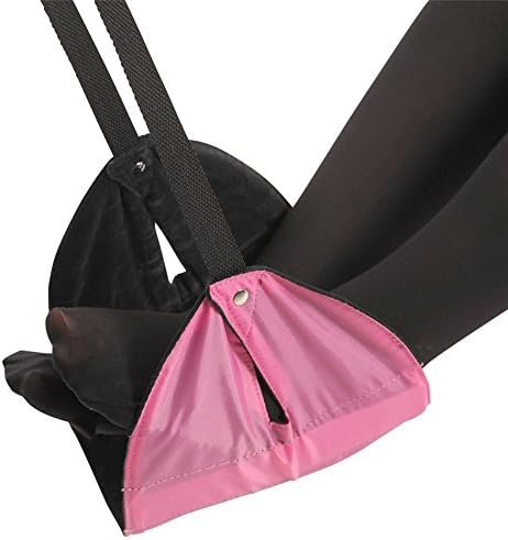 Portable Foot Rest Travel Plane Footrest Flight Home Plane Office Train Carry-on Adjustable Foot Hammock (Pink)