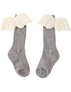 Socken Longra Baby Kinder Kniestrümpfe für jungen Mädchen Baumwollflügel Hohe Engelsflügel Socken