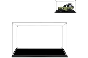 Hosdiy Vetrina Espositiva in Acrilico per (Land Rover Defender) - Teca Vetrina per Lego 42110 (Solo Vetrina, Senza Modello)