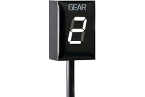 HEIGOAL Indicatore di marcia Moto per Honda, Display a LED Impermeabile (Bianco)