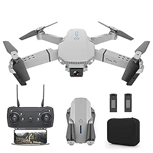 SUPER TOY Remote Control Wi-fi 4K Dual Camera Drone with 1800mAh Batteries, 360 Flip Stunt Hover - Multicolor