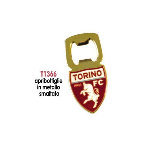 Giemme articoli promozionali - Apribottiglie Metallo Granata Torino Calcio Toro Prodotto Ufficiale Idea Regalo