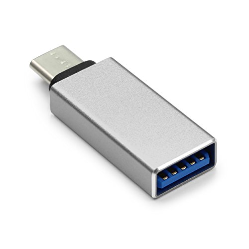 Urcover® USB-C auf USB 3.0 A OTG Adapter / Konverter Umwandler von USB Type-C Input in Micro-USB für Typ-C Geräte wie MacBook Pro , MacBook (2015) , ChromeBook Pixel , Nexus 5X , Nexus 6P , Nokia N1 , OnePlus 2 und weiter [Grau] - 3