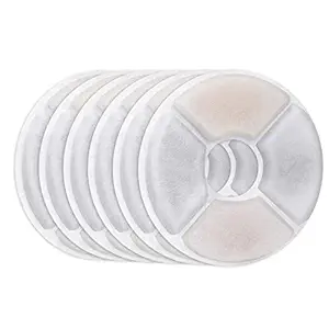 Wonder Creature Cat Water Fountain Filter Stainless Steel Top, 6 Carbon Filters Pack, Cat Fountain Pet Water Fountain Activated Carbon Filter
