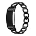 Produktbild Yallylunn Stylish Stainless Steel Watch Band Bracelet Wristband Strap Mode Wild Wird Nicht Leicht Brechen Dating Party Fitness for Fitbit Charge 2