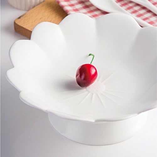 Ceramic tableware high wheat Bowl fruit candy basket dried fruit tray-A