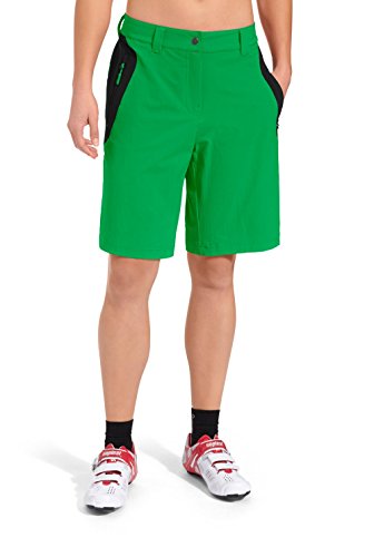 GONSO Damen Bike-Bermuda aus 90% PA 10% EL, mit gepolsterter Innenhose, Fahrradhose/ Radshorts, flecken- und wasserabweisend, formbeständig