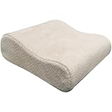 Pikolin Home - Almohada viscoelástica, ergonómica, antiácaros, firmeza media-baja, 33 x 55 cm, altura 7-11 cm