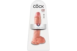 PIPEDREAM King Cock 10" Cock with Balls, Light, 25,5 cm