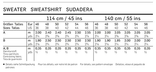 Burda 6718 Schnittmuster Sweater Hoody (Herren, Gr. 46 – 56) Level 1 super easy - 4