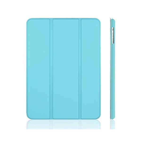 JETech Funda para iPad Air, Carcasa con Soporte Función, Auto-Sueño/Estela, Azul Brumoso