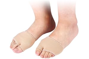 SALMUE Semelles orthopédiques, Manche en Gel, 1 Paire de Coussinets de Correction en Gel de Silicone Doux, soulagement de la Douleur métatarsienne, soulagement de la Pression des Pieds Avant-Pied(S)