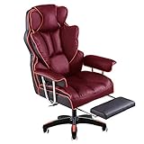 Gaming Bureau Chaise Haute Retour Bureau en Cuir Informatique Racing Président Exécutif Et Ergonomique Chaise Pivotante avec Appui-tête pour Massage