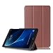 Produktbild Saingace Tablet Case Neue Silk Standplatz-Folio-Schlag-Fall-Abdeckung für Samsung GalaxyTab A 10.1 (2016) SM-T580N/T585N + geben Geschenk frei (Braun)
