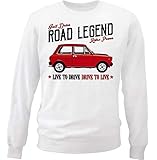  Teesandengines Men\'s Autobianchi A112 Abarth 70 HP White Sweatshirt Size Large