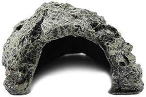 SHEENS Abri pour Tortue, Cabane Terrestre Plage Résine Tortue Cave Petits Lézards Plateforme Basking Cacher Habitat Aquarium Terrarium Décoration Ornement(Grand)