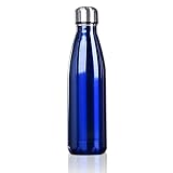 OUTAD 500ml Botella Térmica en Acero Inoxidable Forma de Bolos/Bowling (Azul)